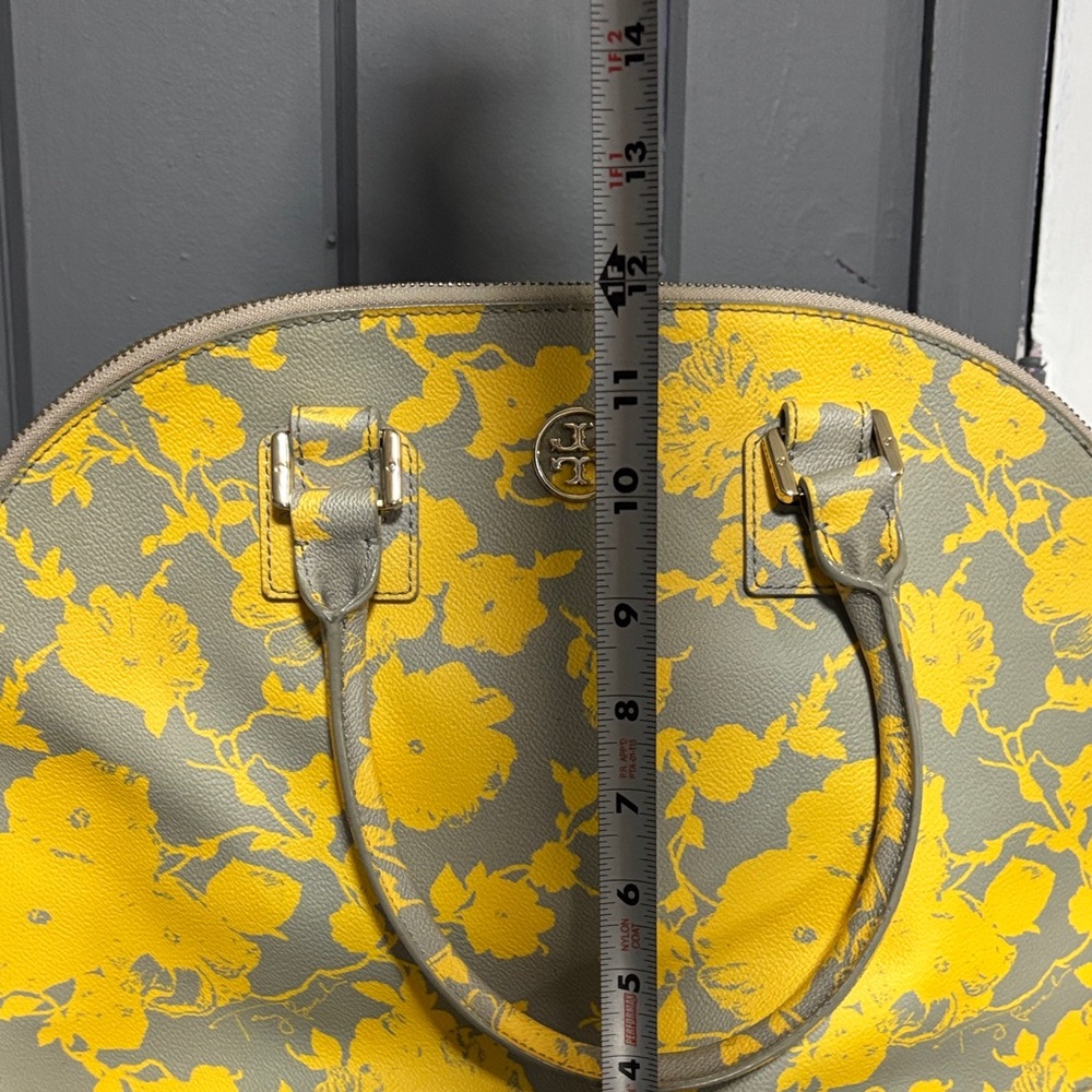 Tory Burch Yellow Dome Floral Satchel - Picture 10 of 16